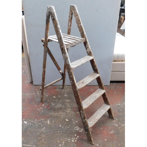 529 - Wooden decorators ladders...