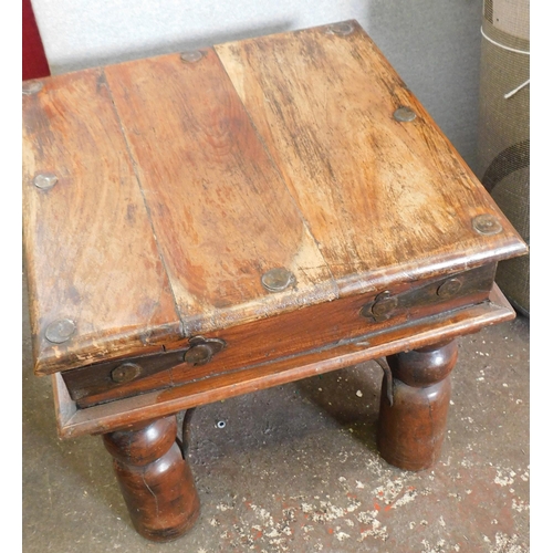 554 - Rustic style Indian wooden table...