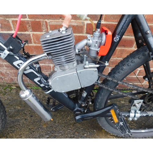 561 - 80cc Engine kit built on a Carrera mountain bike W/O