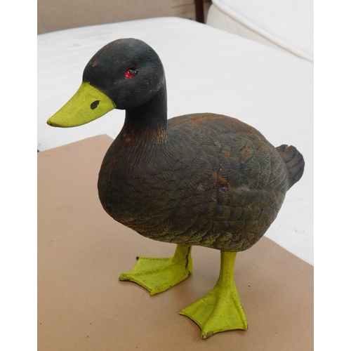 599 - Heavy cast metal duck