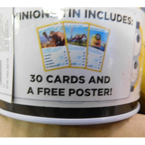 600 - Six Minions capsule tin sets - new