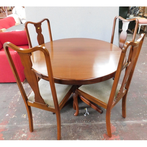 608 - Extending dining table with four dining chairs