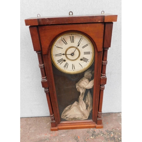 633A - American chiming wall clock W/O with key and pendulum