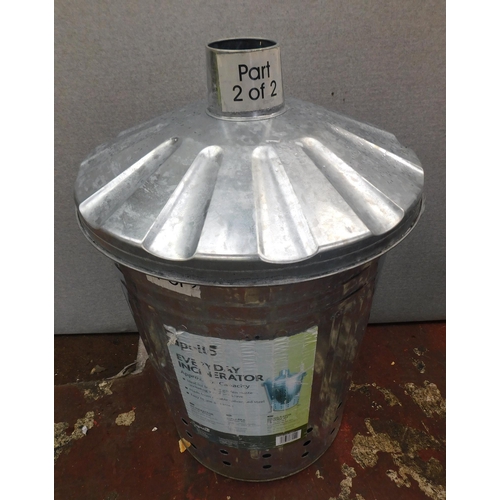 805 - Silver burning incinerator bin