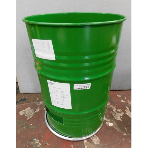 806 - Large oil drum incinerator bin