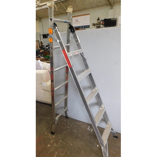 810 - Pair of aluminium stepladders