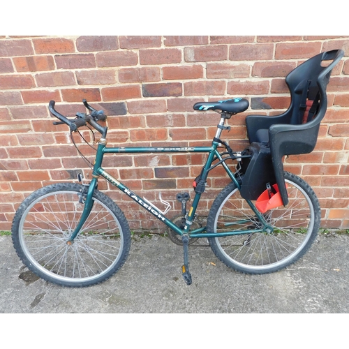 818 - Raleigh Genesis mountain bike with child's seat - 10 gears...