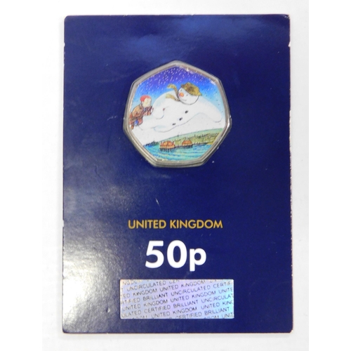 186A - Limited edition - The Snowman 50p coin