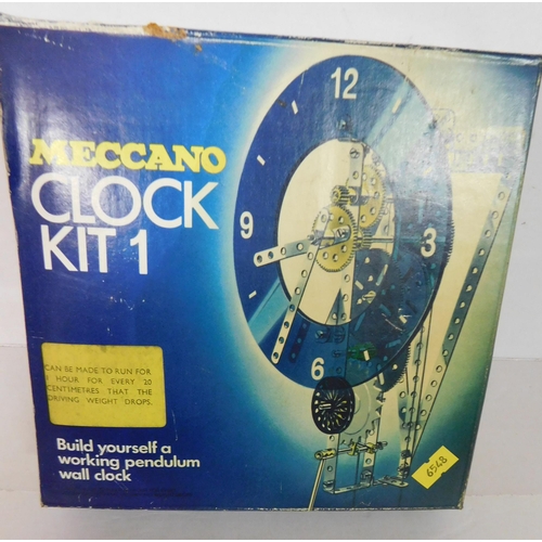 301 - Meccano/clock kit - complete with instructions