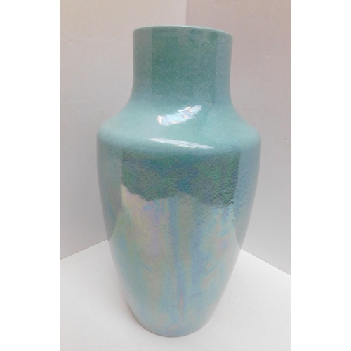 354 - Ceramic Ruskin vase - approx. 15