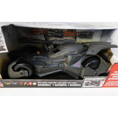 614 - New and boxed DC Justice League Mega Cannon Batmobile