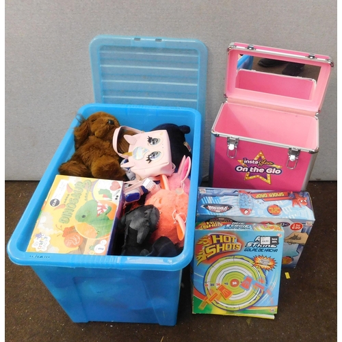 620 - Selection of toys and suitcase