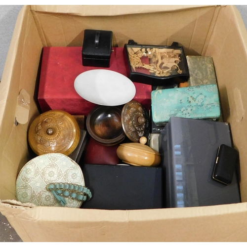 670A - Large box of jewellery boxes and trinket boxes etc.