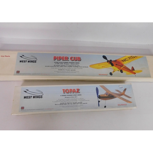 691 - Two West Wing gliders - Piper cub and topaz sealed