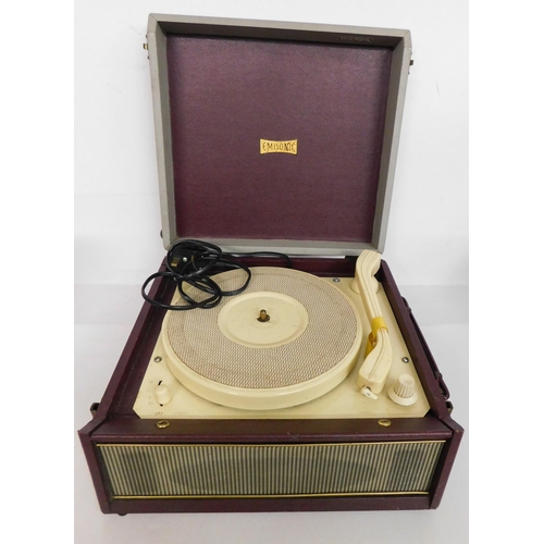 695 - Vintage record deck (unchecked)