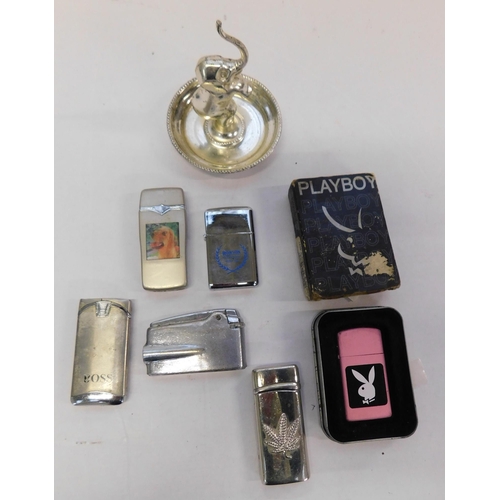 728A - Collection of vintage lighters incl. Ronson and PlayBoy