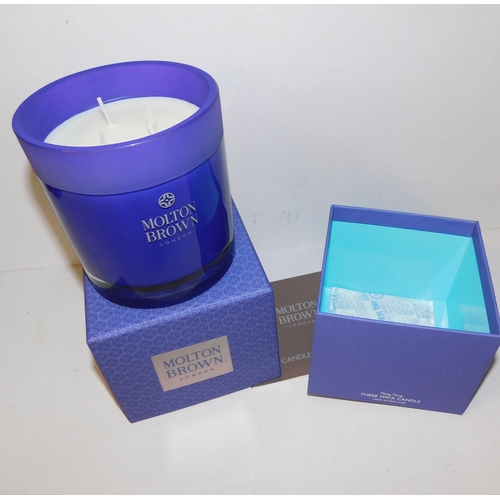 730 - Large 'Molton Brown' three wick candle - 480 gram - Yiang Yiang