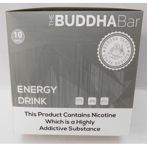 735A - Box of 10 Buddha Bar vapes - 600x puff vapes - Energy Drink