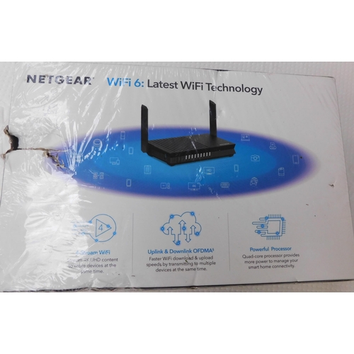 754 - Netgear Wi-Fi 6 router - new and boxed