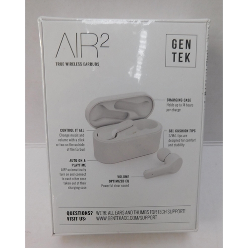 755 - Gen Tek 'air 2' Ture Wireless earbuds - new in box