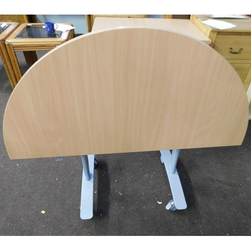 769 - Folding circular half table/ desk - diameter approx. 48