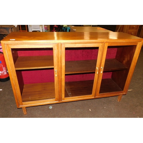 800 - Three door teak cabinet