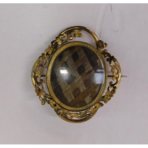 205A - Victorian - mourning brooch