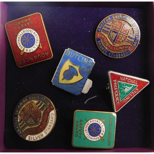 212 - Metal & enamel/pin badges - including Butlins