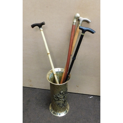 349 - Four - vintage/walking sticks