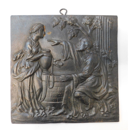 12 - Cast iron - figural plaque