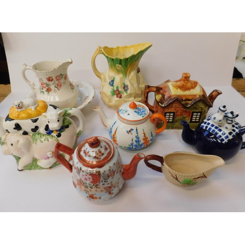 170A - Ceramics including - tea pots & jugs