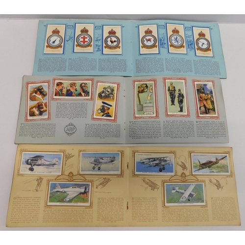 175 - Three/ RAF themed - cigarette card albums