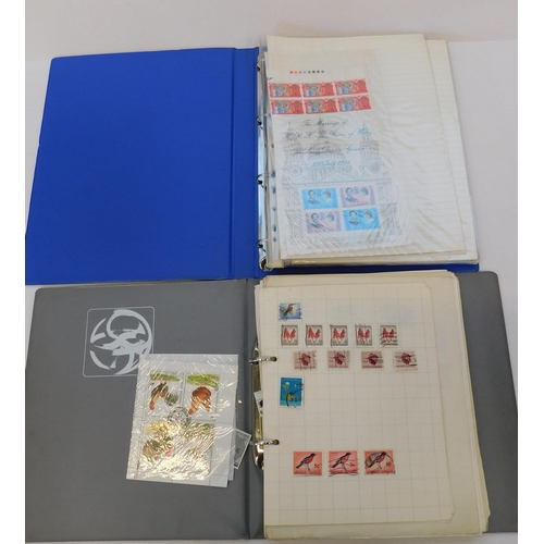 195 - Two - stamp albums