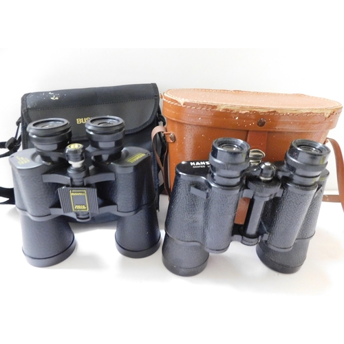 196 - Binoculars - Bushnell 10x2 & Hansa 10x50