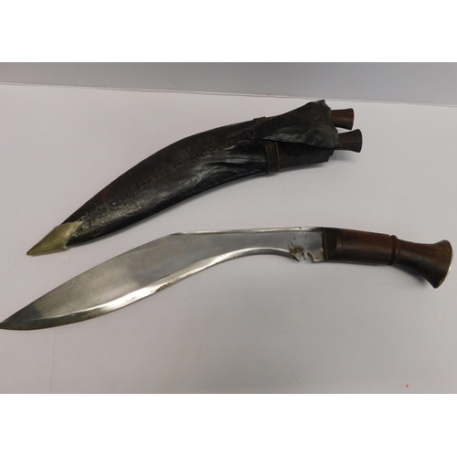 23 - Kukri knife & sheath