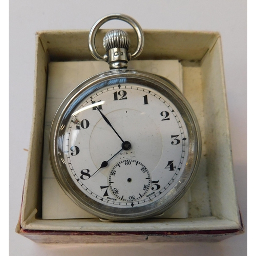 256 - 925 silver cased - pocket watch