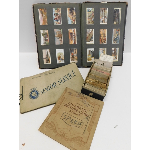 257 - Cigarette cards - loose & albums