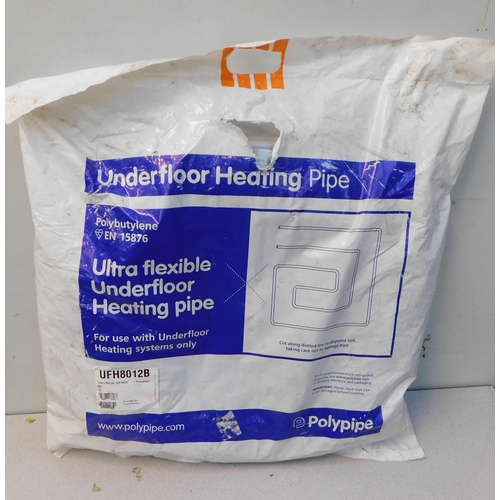 527 - Large roll of flexi underfloor heating pipe