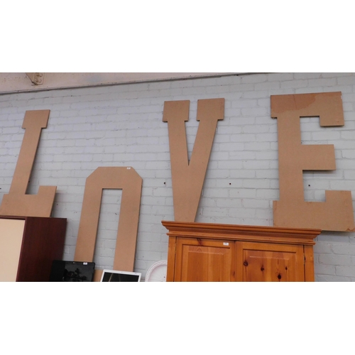 545 - Large MDF lettering L.O.V.E