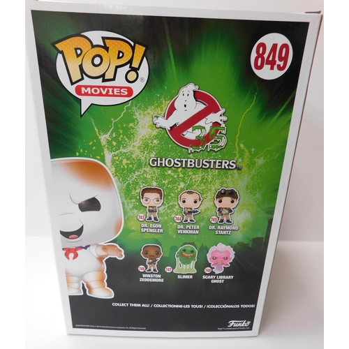 571 - Large new Funko Pop 849 Ghostbusters burnt Stay Puft approx. 13