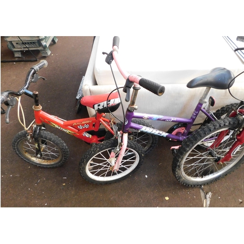 590A - Three assorted kids bikes