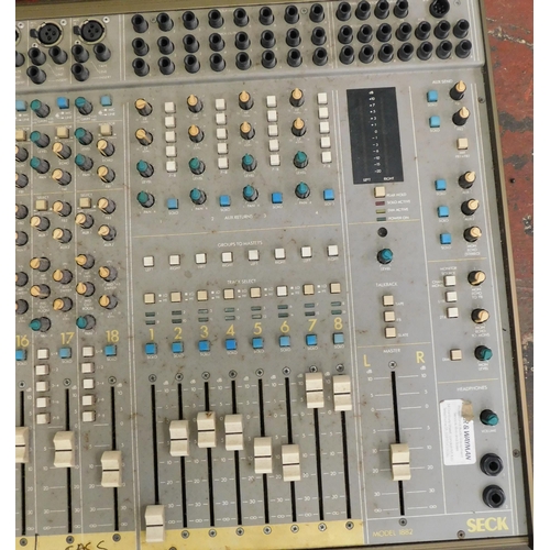 729 - Seck 1882 studio mixing deck with power pack etc. - unchecked