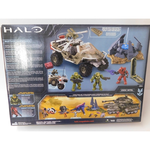 771 - New and boxed Halo Megabloks, Warthog resistance - 285pcs, 8+