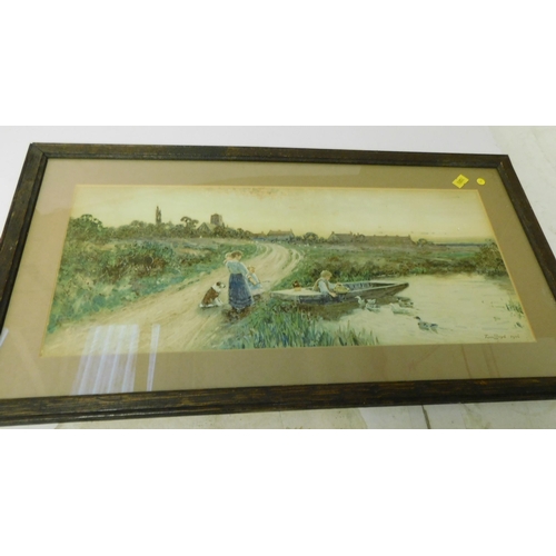 86 - Two/Tom Lloyd Watercolours - signed & dated 1906