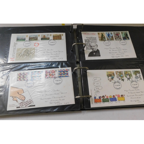 87 - Two/binders containing - 1960 & 80s era FDCs