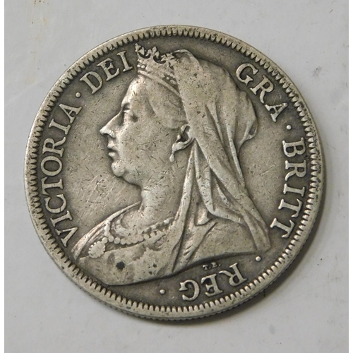 96 - 1900 dated - Victorian/Half Crown coin