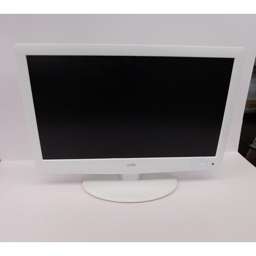 533 - Logik white monitor - no lead, untested