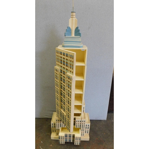 543 - Large Empire State building storage unit approx. 58