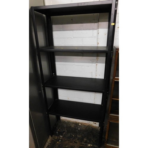 549 - 4 Shelf black metal unit 60