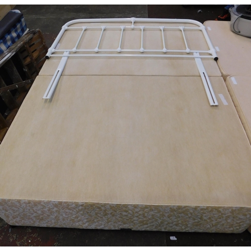 566 - Myers bed base and headboard